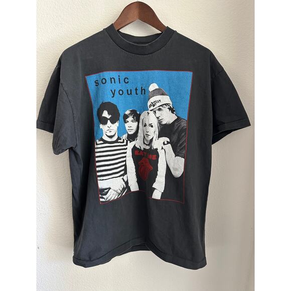 Sonic Youth "We Don't Like the Grub in Here" Vintage Reprint Single Stitch - Picture 1 of 6